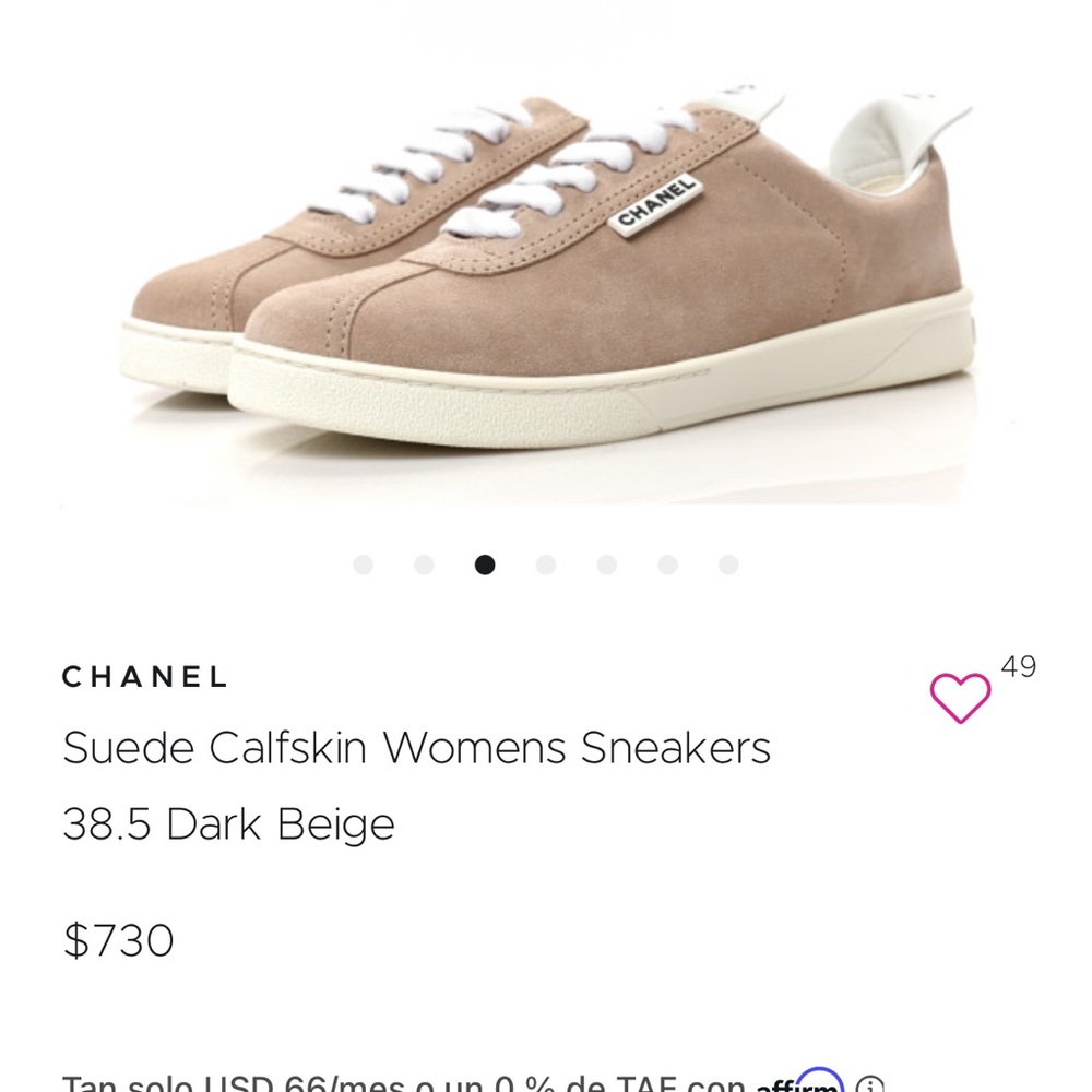 Chanel sneakers size 37